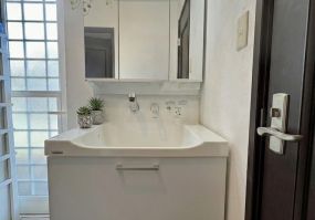 洗面化粧台取替工事 アイキャッチ画像