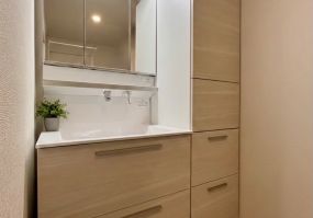 洗面化粧台取替工事 アイキャッチ画像