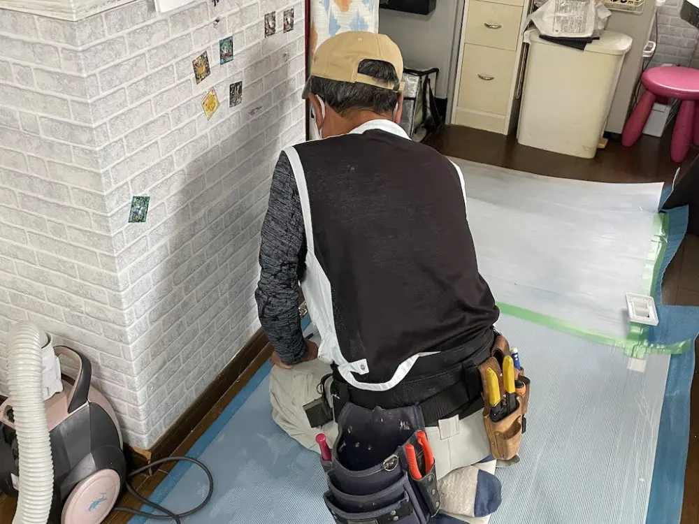 電気工事の職人さん