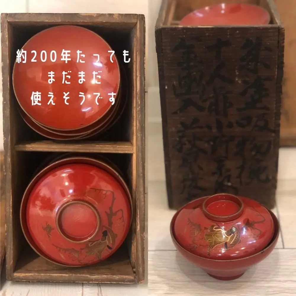 江戸時代につくられたお椀と思うだけで緊張してドキドキです